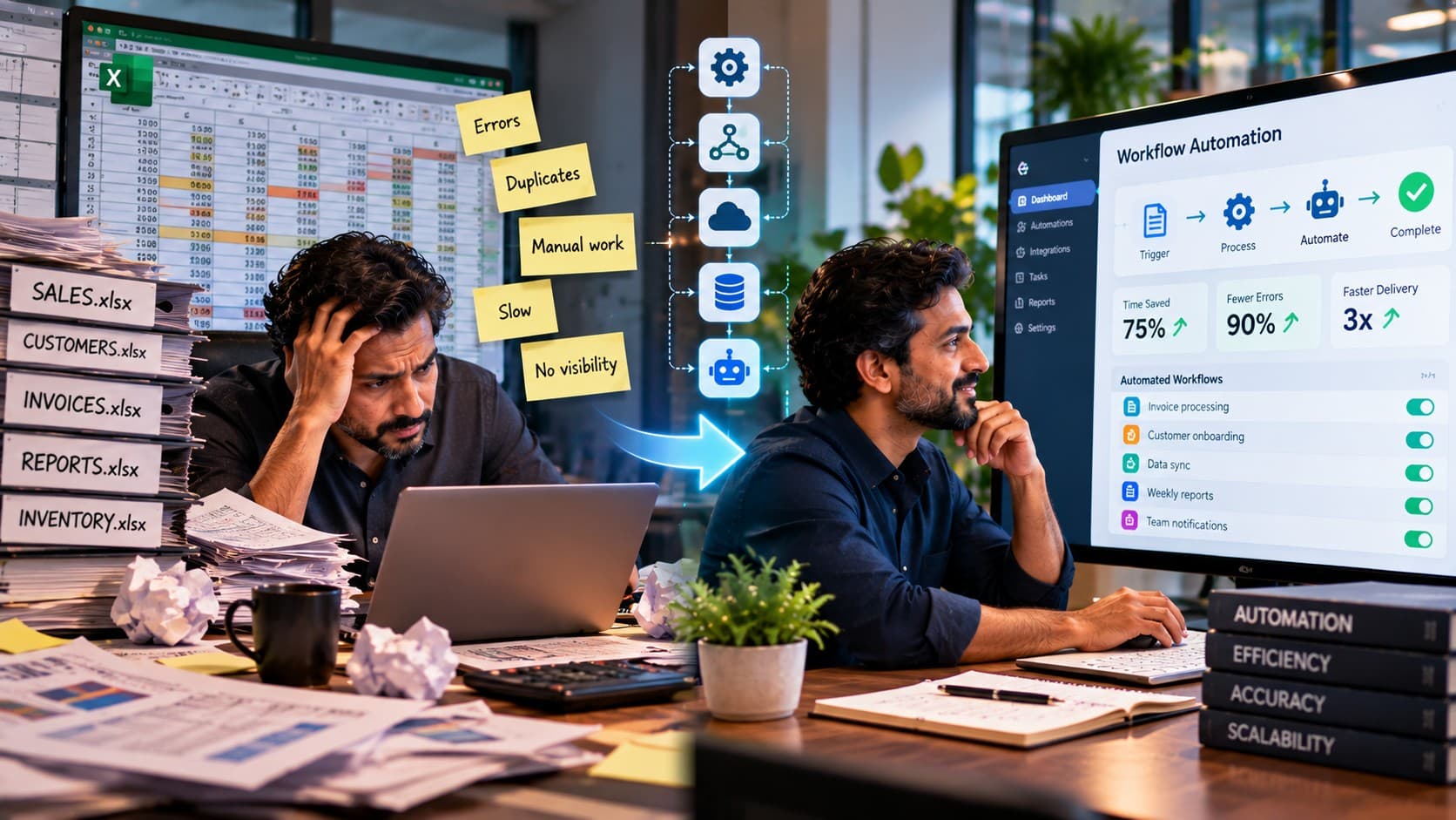 Spreadsheets vs Automation: When Excel Stops Being Enough