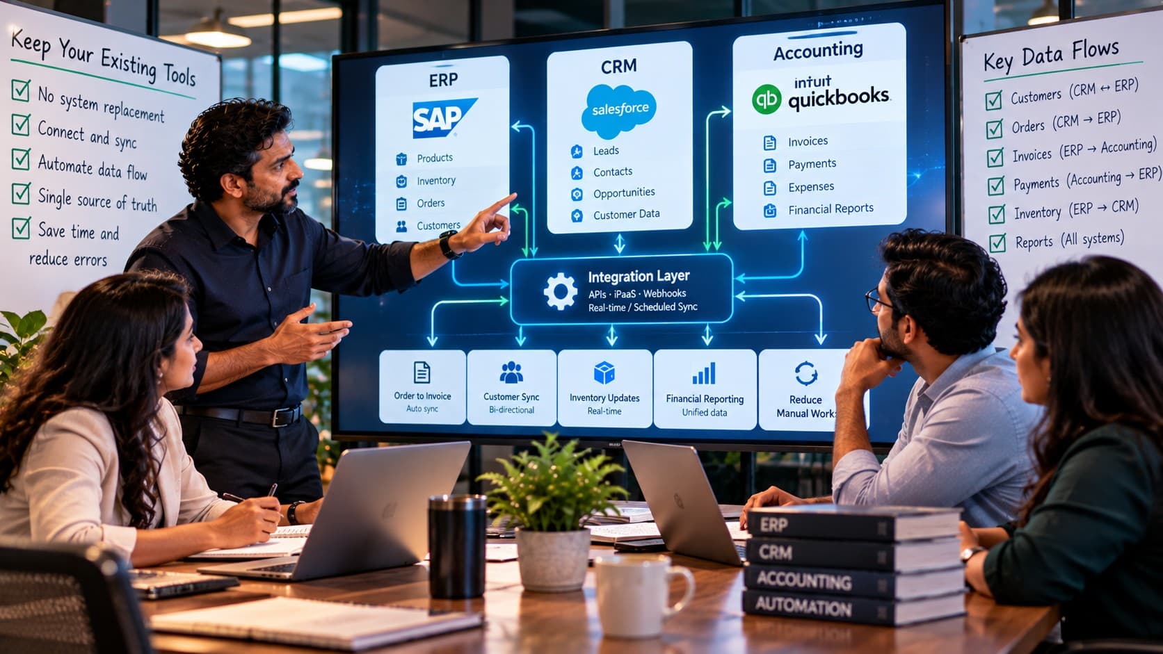 How to Connect Your ERP, CRM and Accounting Tools Without Replacing Them
