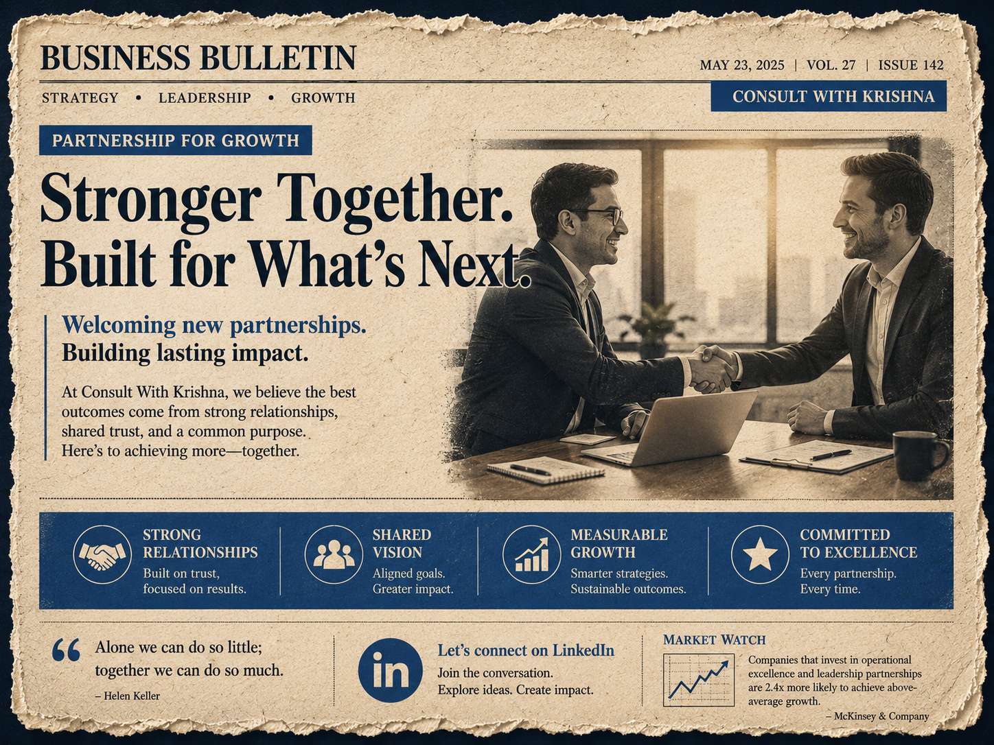 Melissa Butler on welcoming Krishna Kumar to the leadership team