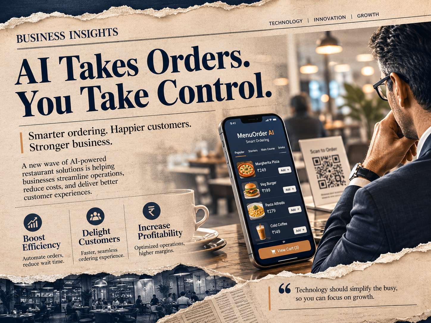 Menu Order AI Appoints Krishna Kumar as Chief Operating Officer